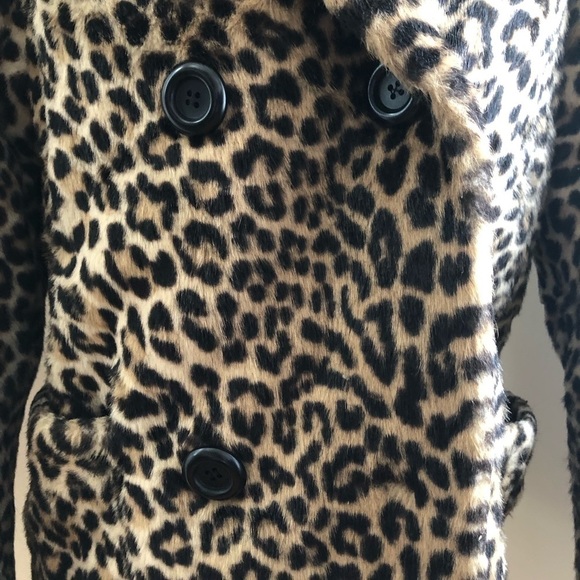 fairmoor vintage 1970s faux leopard fur jacket size small - Picture 9 of 9